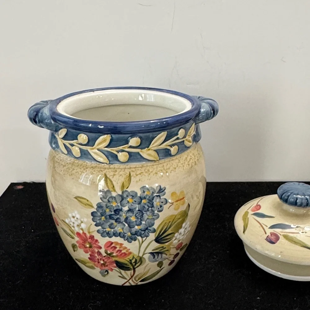 Certified International - Flora by Pamela Gladding -Kitchen Canister - 7”